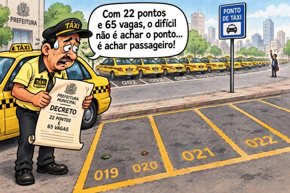 Mais pontos de táxi, mais vagas... e passageiros?