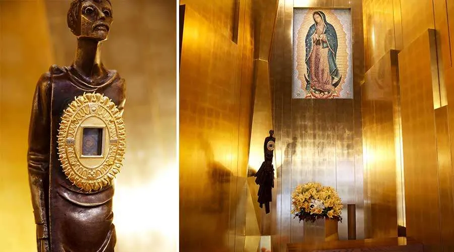 Esta é a única relíquia da imagem original da Virgem de Guadalupe fora do México