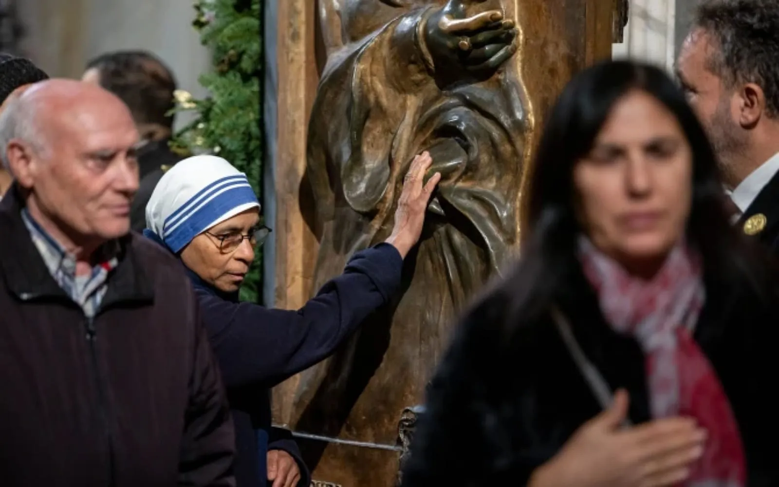 Abertura da porta santa na basílica de Santa Maria Maior em Roma